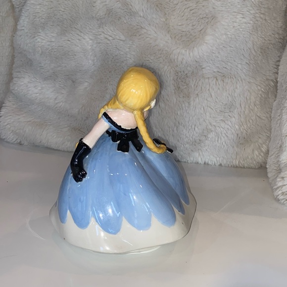 VTG 1958 Holland Mold Ceramic Dancing Girl Southern Belle Blond/Blue Figurine - Picture 6 of 12
